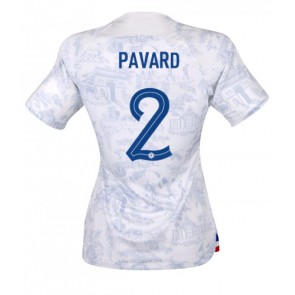 Francja Benjamin Pavard #2 Koszulka Wyjazdowych Kobiety MŚ 2022 Krótki Rękaw
